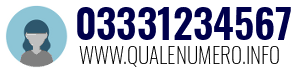 Numero di telefono 03331234567 03331234567