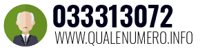 Numero di telefono 033313072 033313072