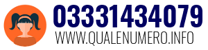 Numero di telefono 03331434079 03331434079