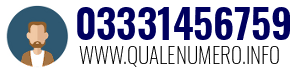 Numero di telefono 03331456759 03331456759