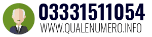Numero di telefono 03331511054 03331511054