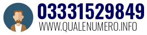 Numero di telefono 03331529849 03331529849