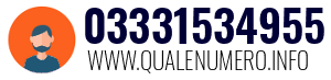 Numero di telefono 03331534955 03331534955