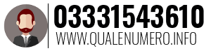 Numero di telefono 03331543610 03331543610