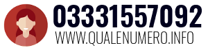 Numero di telefono 03331557092 03331557092