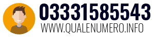 Numero di telefono 03331585543 03331585543