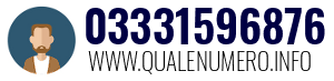 Numero di telefono 03331596876 03331596876