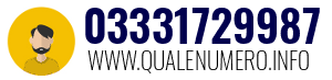 Numero di telefono 03331729987 03331729987
