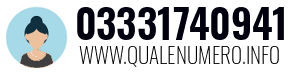 Numero di telefono 03331740941 03331740941