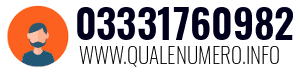Numero di telefono 03331760982 03331760982