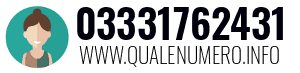Numero di telefono 03331762431 03331762431