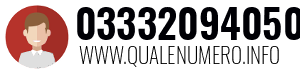 Numero di telefono 03332094050 03332094050
