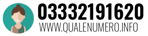 Numero di telefono 03332191620 03332191620
