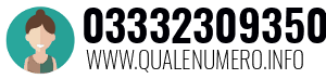 Numero di telefono 03332309350 03332309350