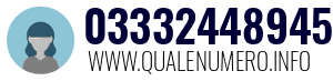 Numero di telefono 03332448945 03332448945