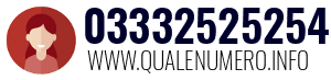 Numero di telefono 03332525254 03332525254