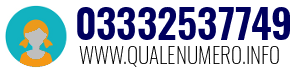 Numero di telefono 03332537749 03332537749