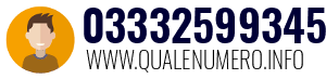 Numero di telefono 03332599345 03332599345