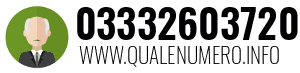 Numero di telefono 03332603720 03332603720