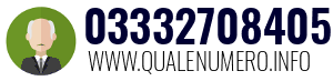 Numero di telefono 03332708405 03332708405