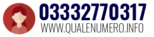Numero di telefono 03332770317 03332770317