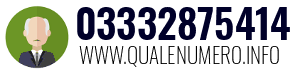 Numero di telefono 03332875414 03332875414