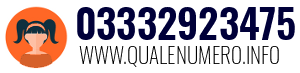 Numero di telefono 03332923475 03332923475
