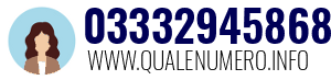 Numero di telefono 03332945868 03332945868