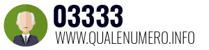 Numero di telefono 03333 03333