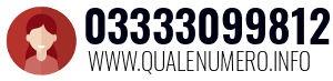 Numero di telefono 03333099812 03333099812