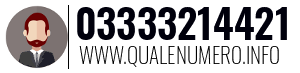 Numero di telefono 03333214421 03333214421