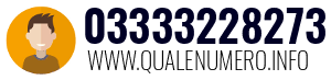 Numero di telefono 03333228273 03333228273