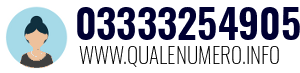 Numero di telefono 03333254905 03333254905