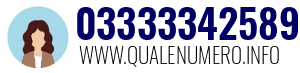 Numero di telefono 03333342589 03333342589
