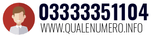 Numero di telefono 03333351104 03333351104