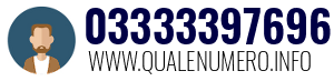 Numero di telefono 03333397696 03333397696