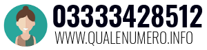Numero di telefono 03333428512 03333428512