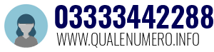 Numero di telefono 03333442288 03333442288