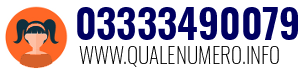 Numero di telefono 03333490079 03333490079