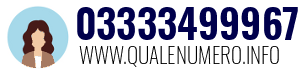Numero di telefono 03333499967 03333499967