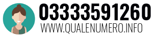 Numero di telefono 03333591260 03333591260