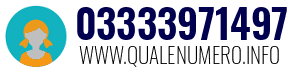 Numero di telefono 03333971497 03333971497