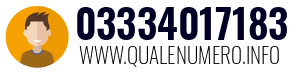 Numero di telefono 03334017183 03334017183
