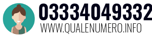 Numero di telefono 03334049332 03334049332