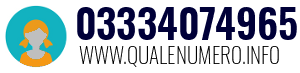 Numero di telefono 03334074965 03334074965