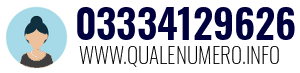 Numero di telefono 03334129626 03334129626