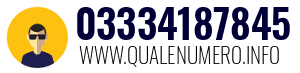Numero di telefono 03334187845 03334187845