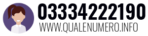 Numero di telefono 03334222190 03334222190