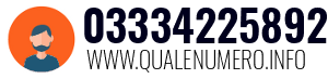 Numero di telefono 03334225892 03334225892