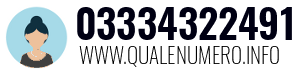 Numero di telefono 03334322491 03334322491